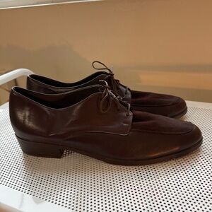 Munro Sport oxford shoes womens 13 narrow  brown leather comfortable made in USA